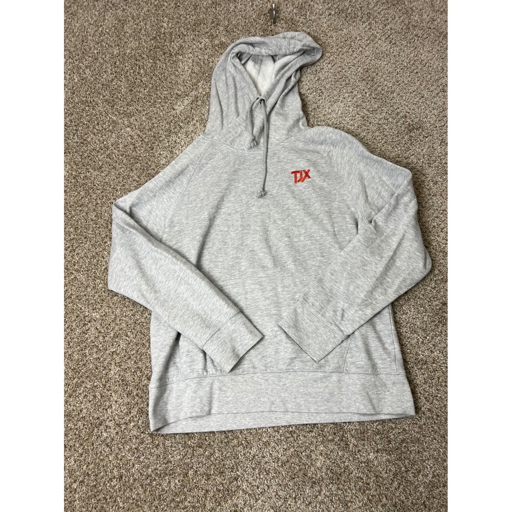 Trimark TJX Companies Embroidered Logo Hoodie Heather Gray Unisex Large
